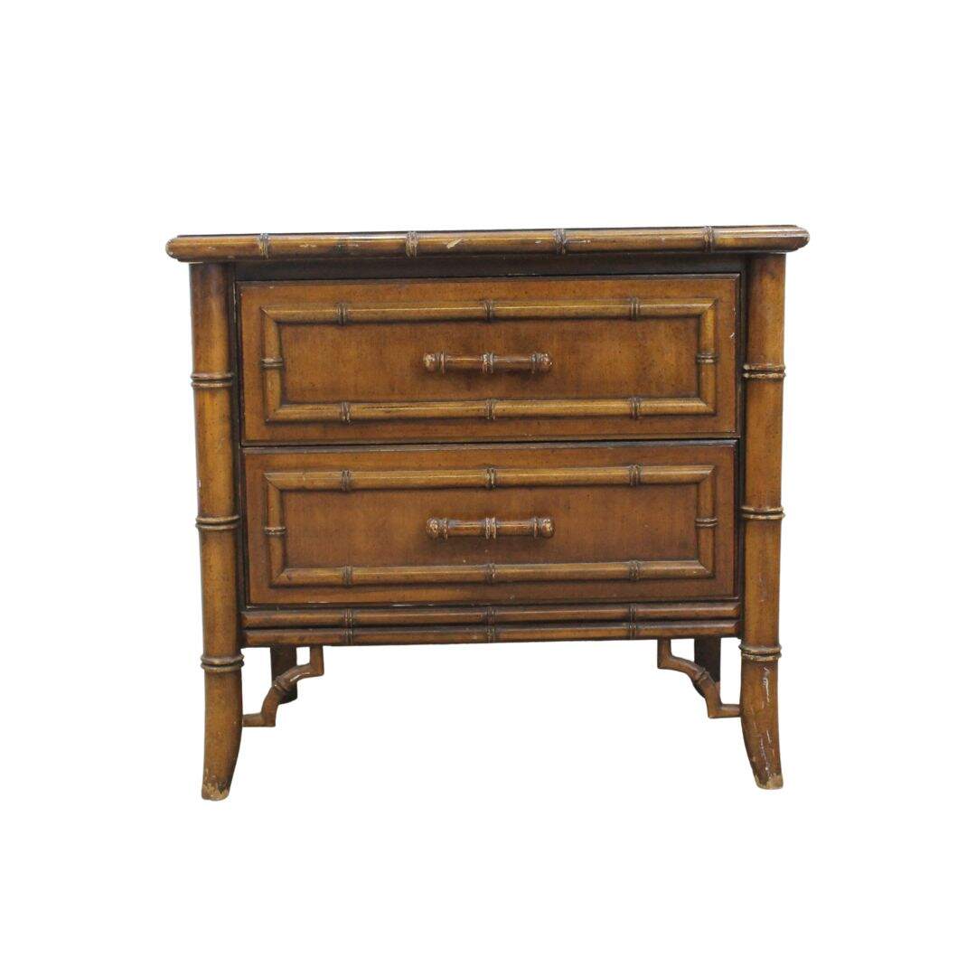 faux bamboo night table, unpainted