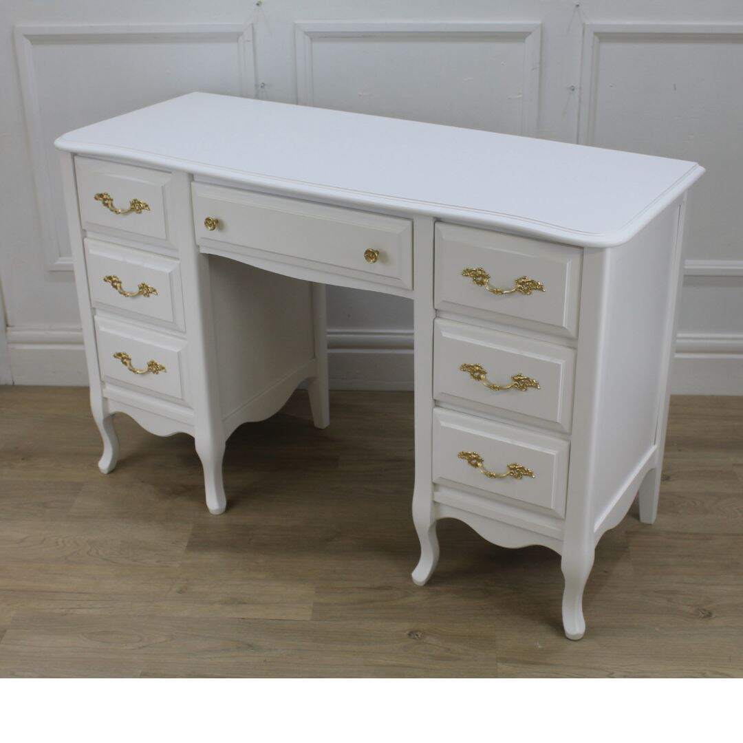 french provincial 7 drawer desk
