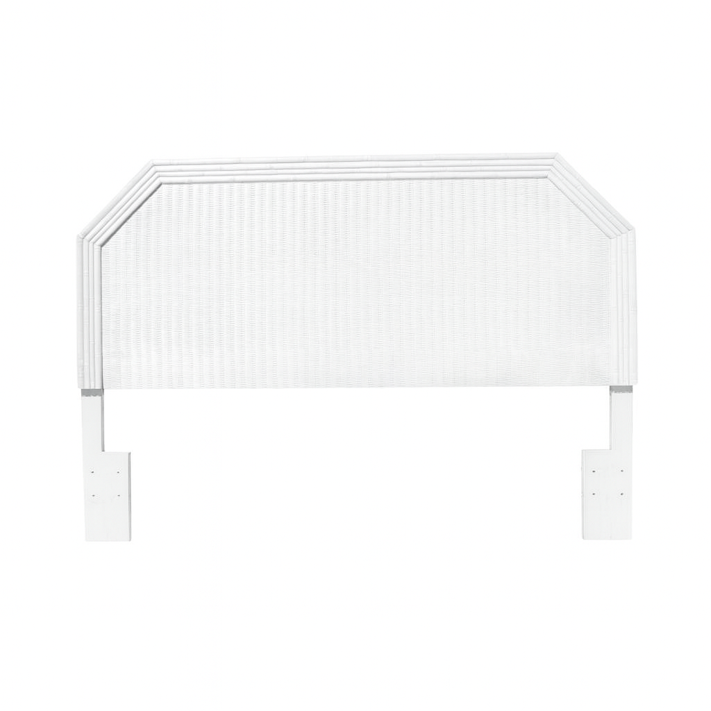 queen size faux bamboo and rattan headboard, unpainted
