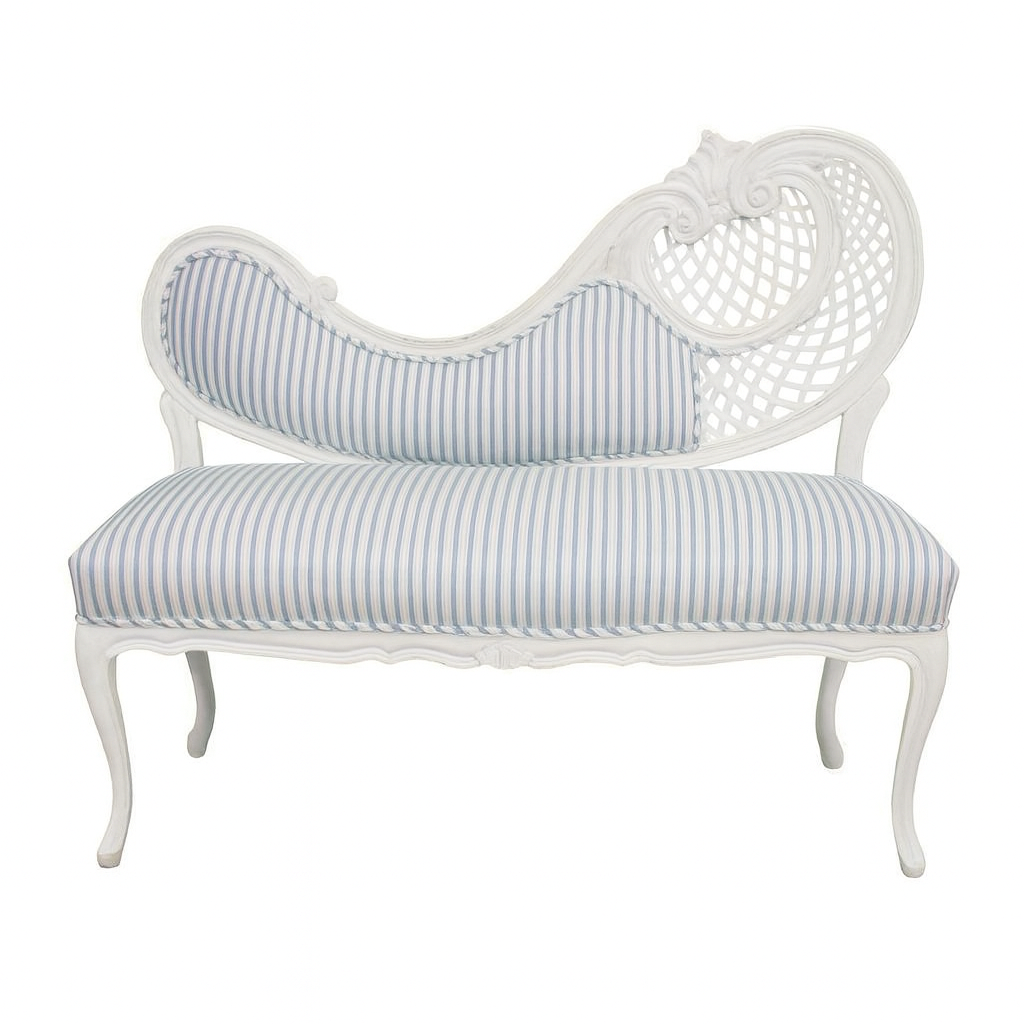 ornate carved french settee, unfinished