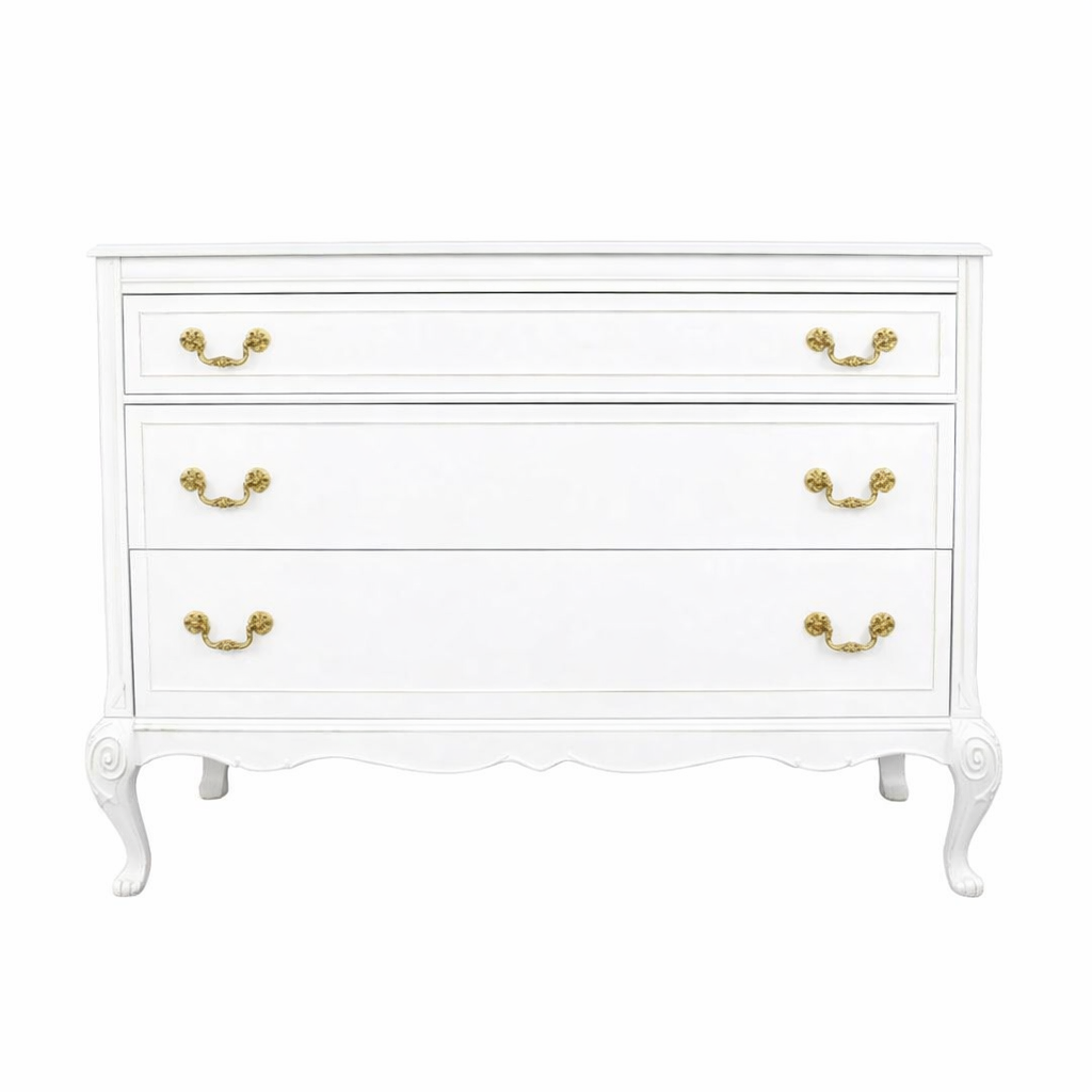 dresser with carved legs