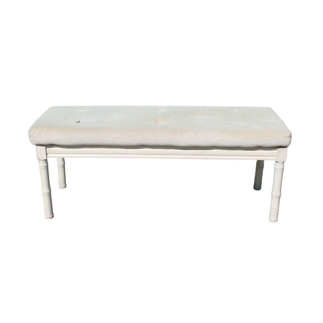 Faux bamboo bench, unfinished