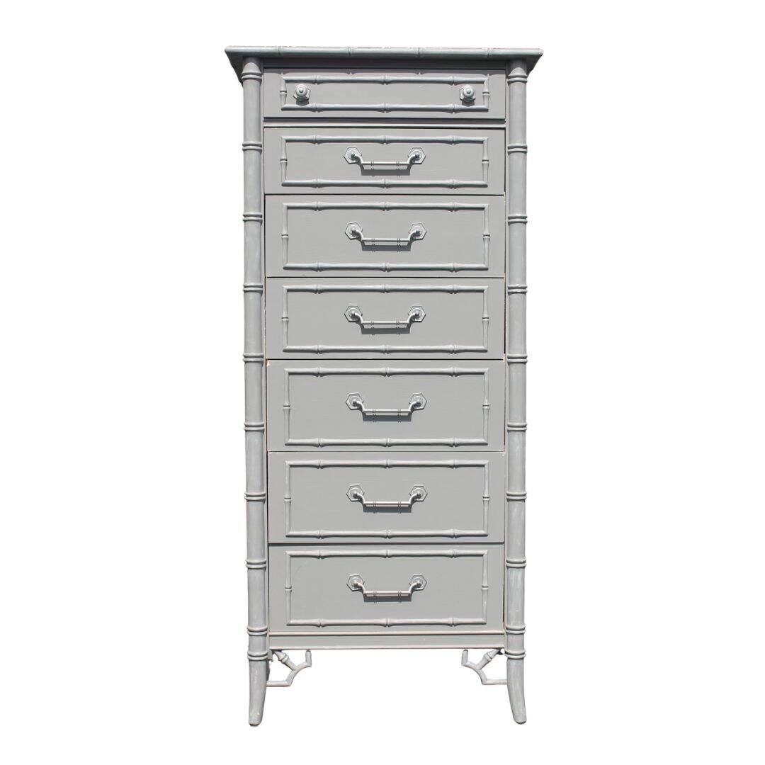 Faux bamboo lingerie chest, unfinished