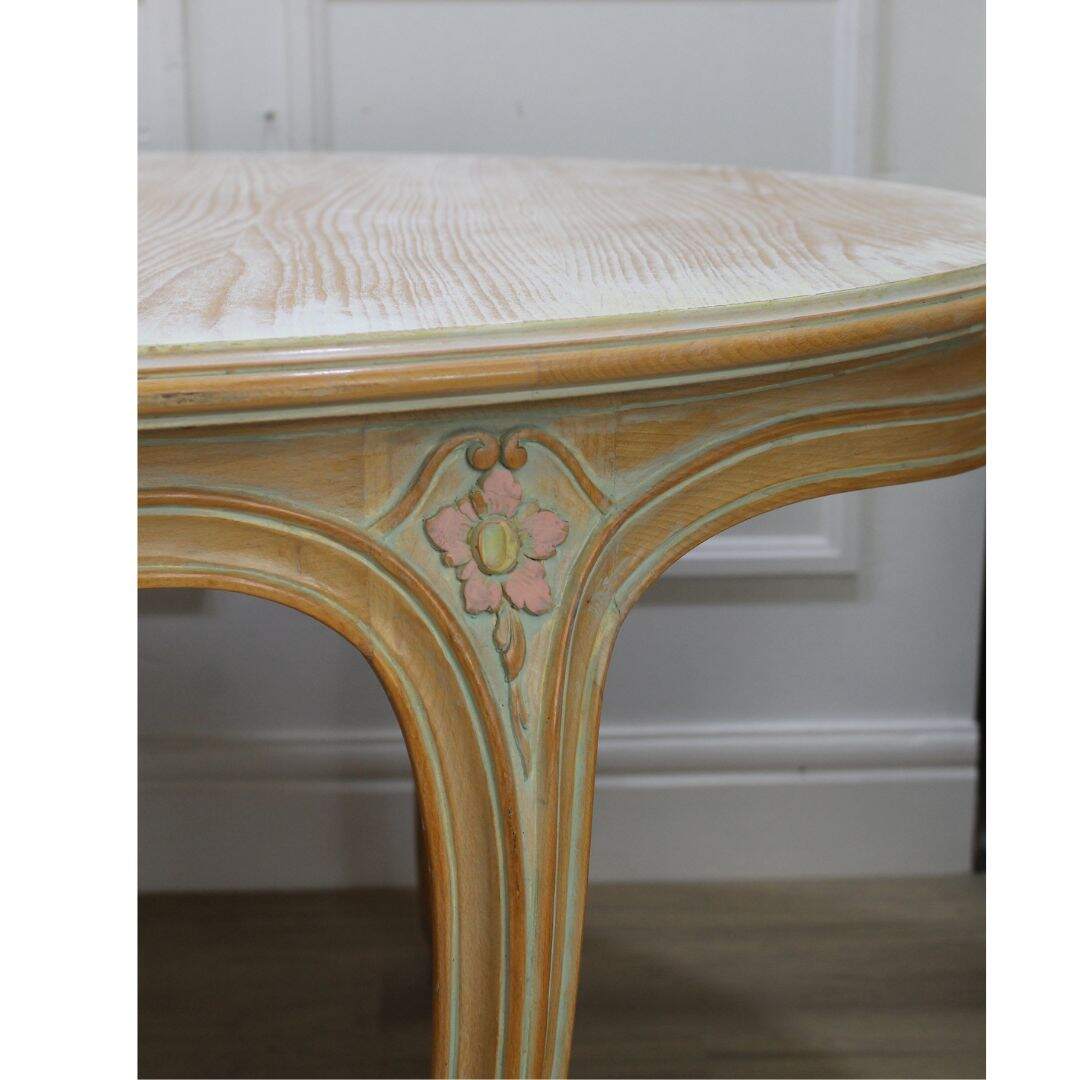 Oval French style dining table