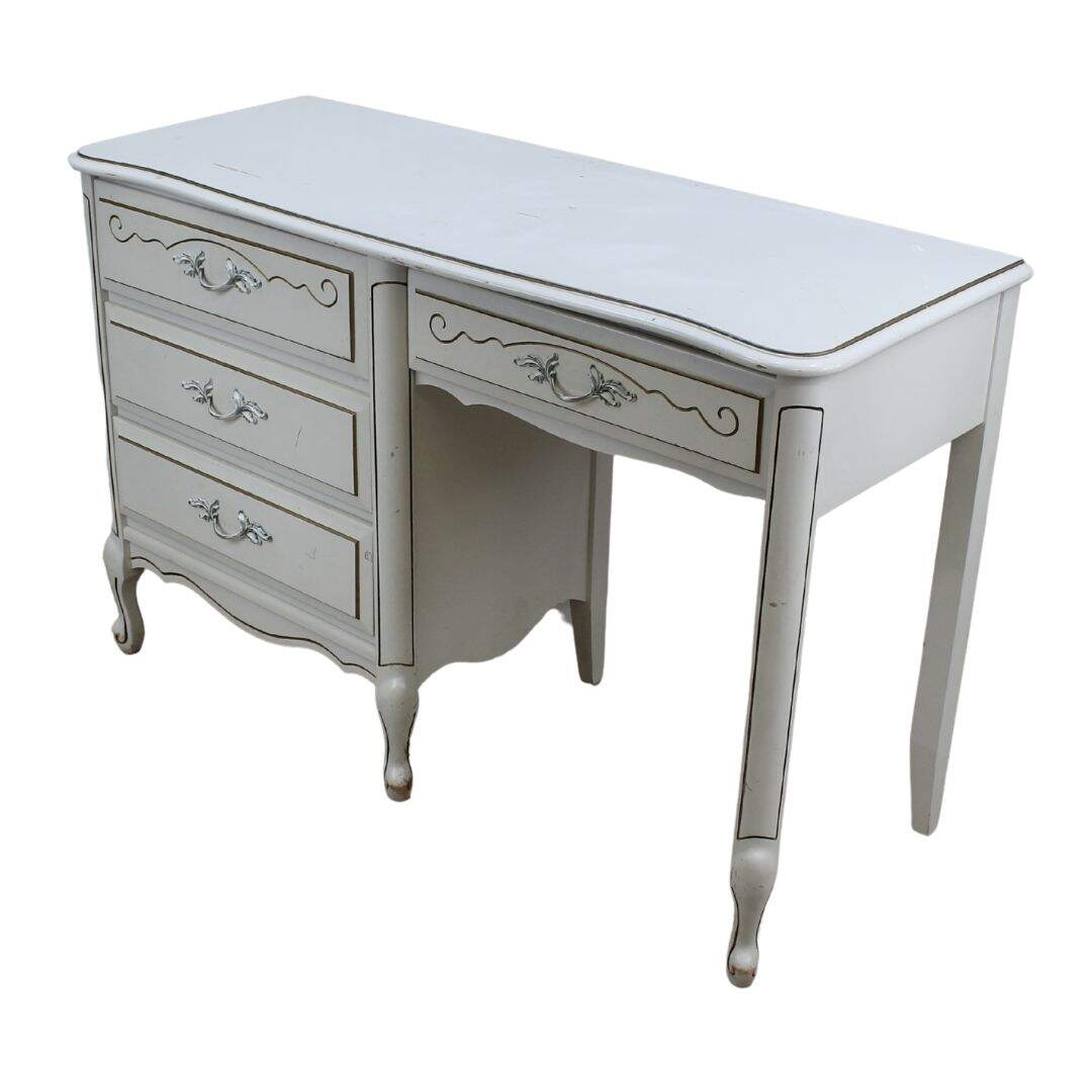 French provincial desk, unpainted