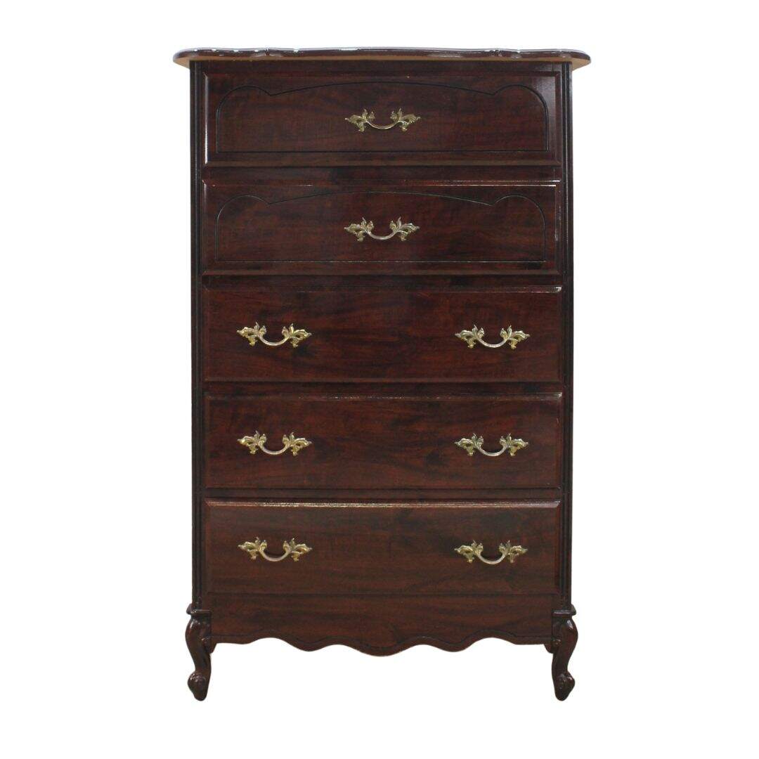 french provincial highboy, unpainted