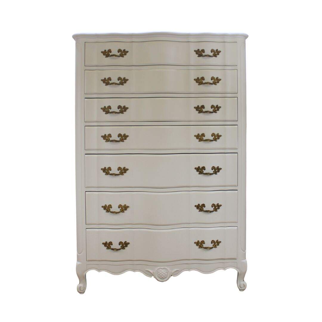 Large French provincial highboy dresser