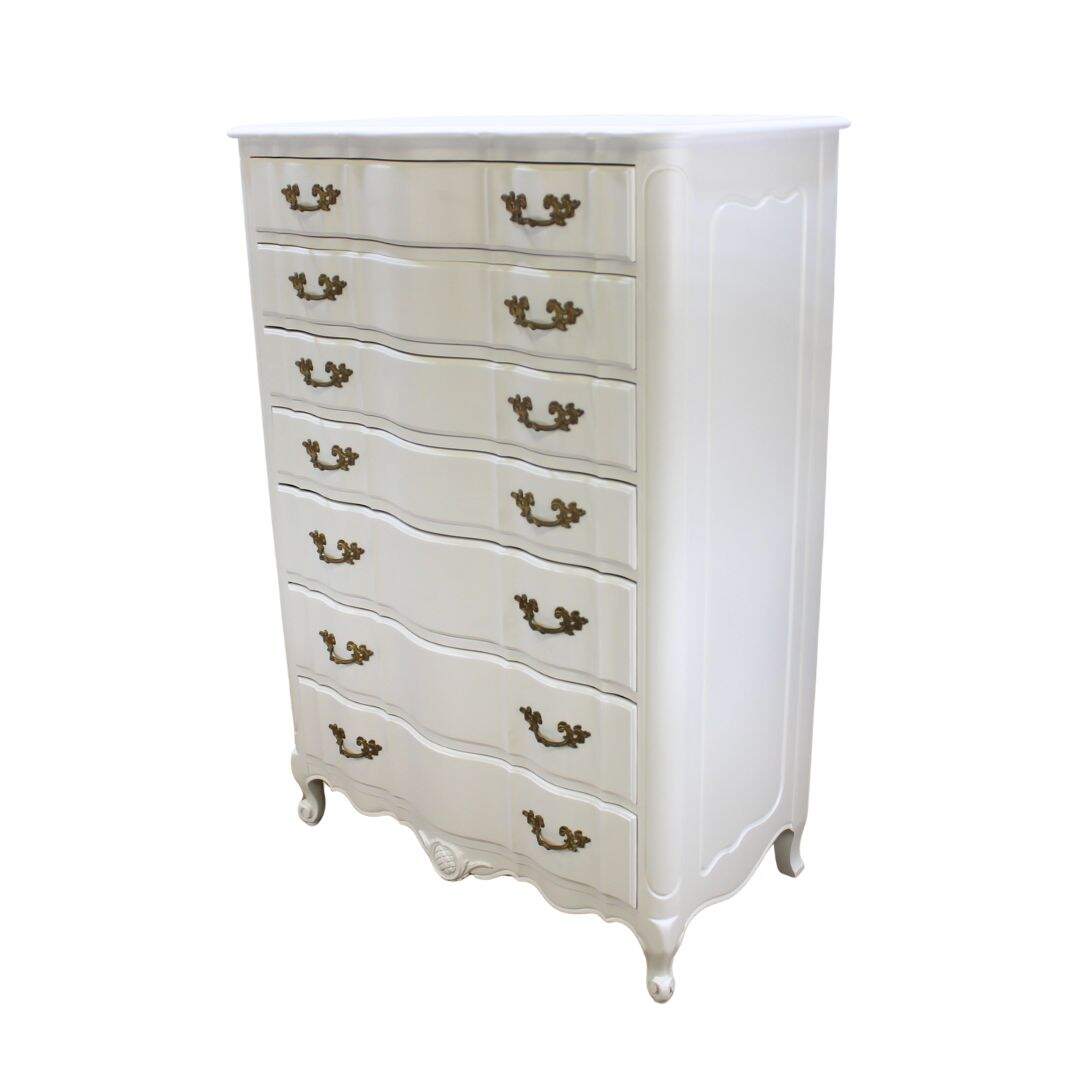 Large French provincial highboy dresser