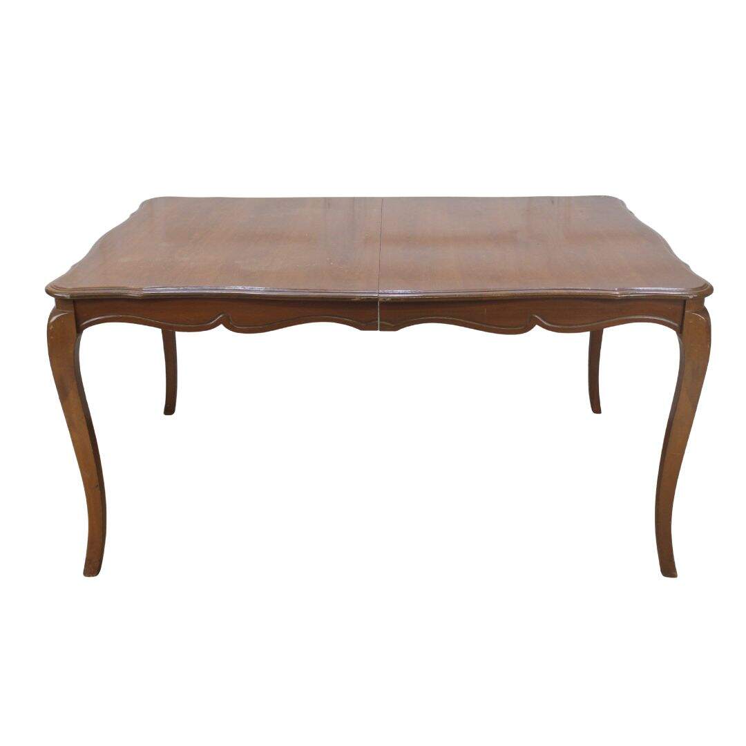 French provincial rectangular dining table, unpainted