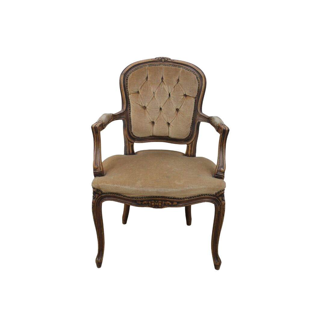 petite bergere chair, unfinished