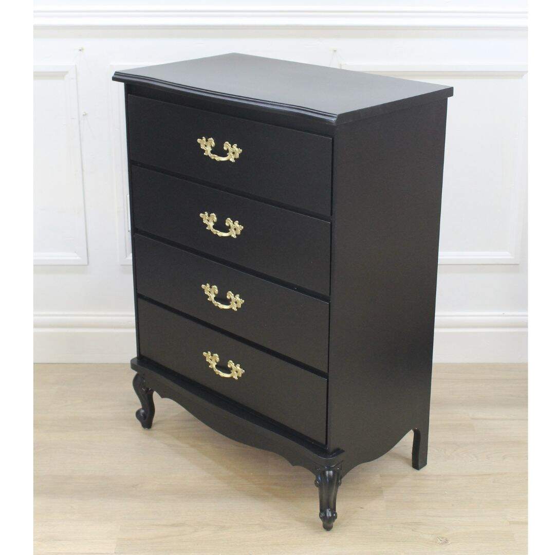french provincial black highboy