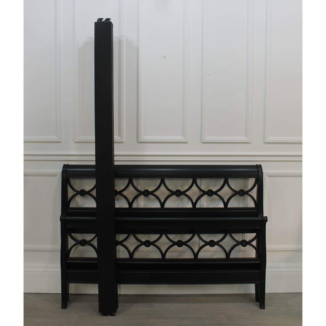 black double bed