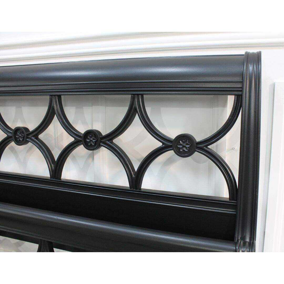 black double bed