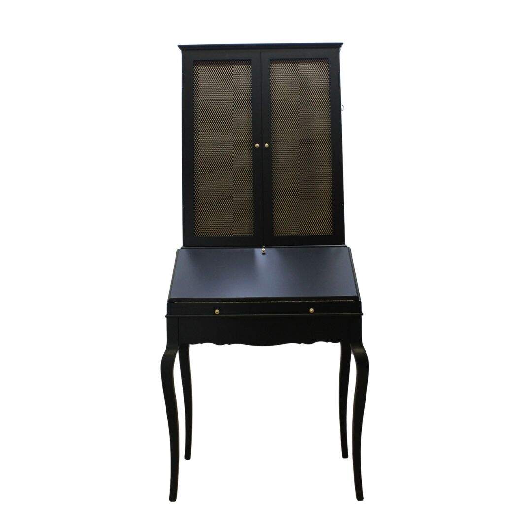 black secretary cabinet