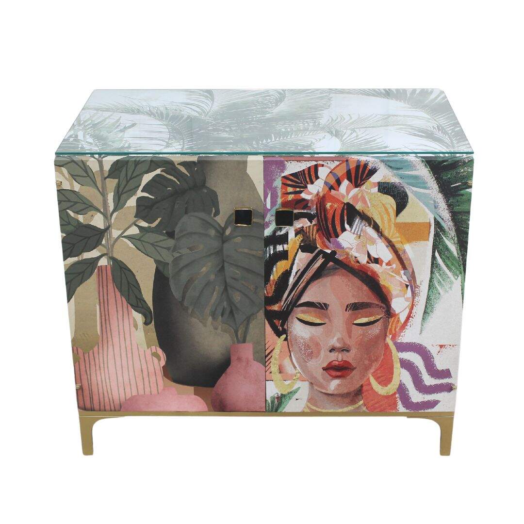Canvas print cabinet