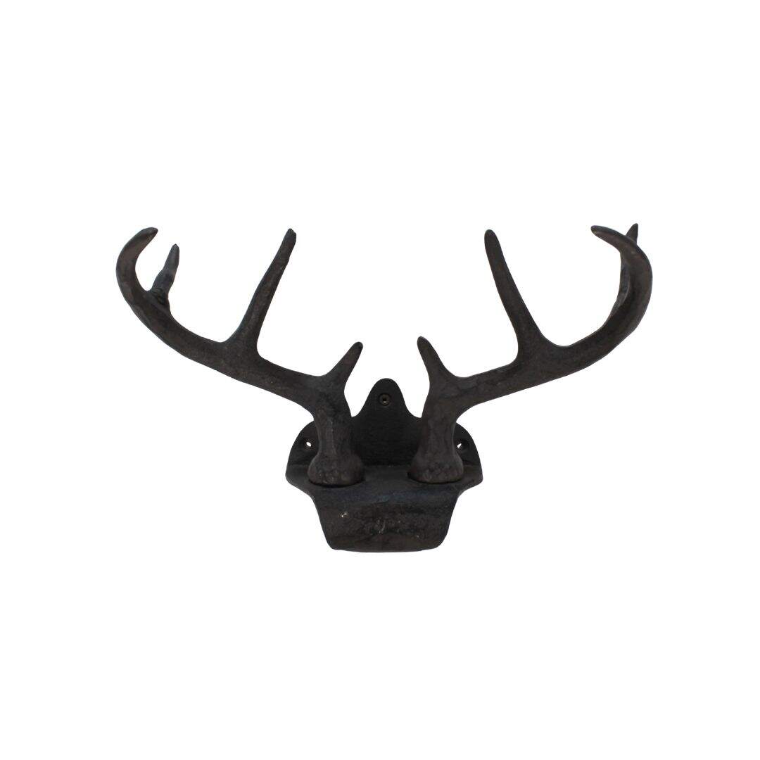 Cast iron wall mount antlers