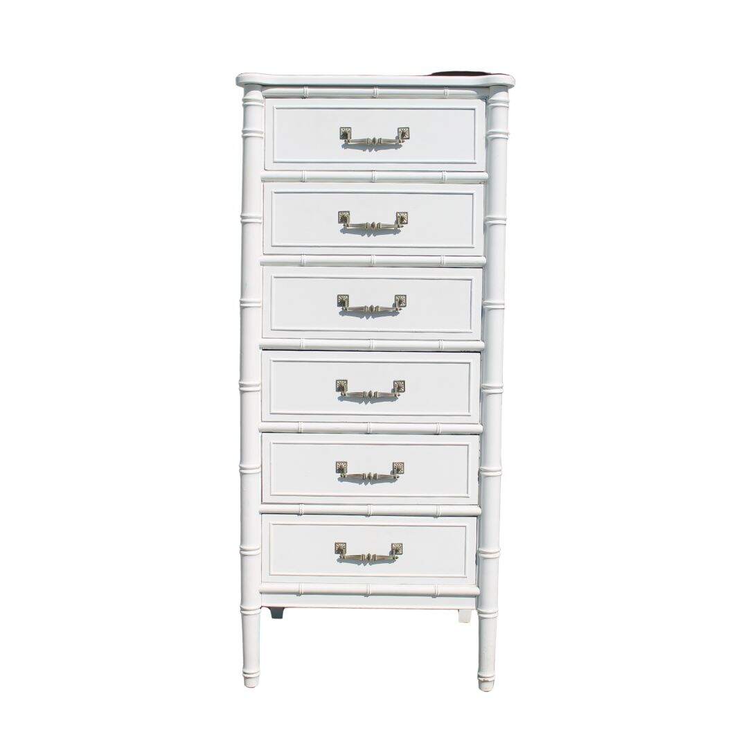 faux bamboo lingerie chest, unpainted