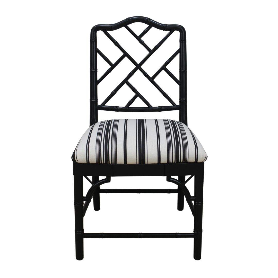 Black palm beach regency chair