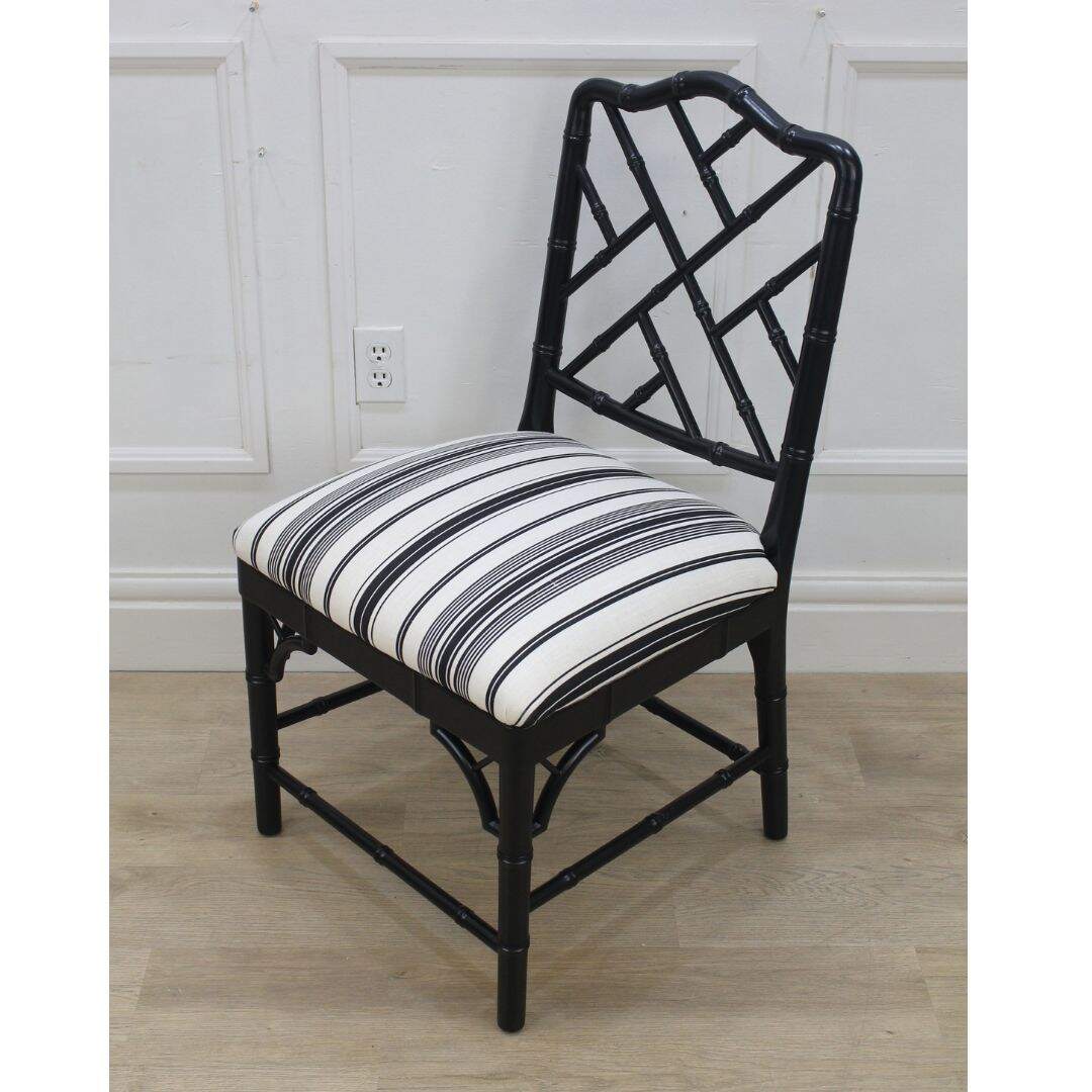 Black palm beach regency chair