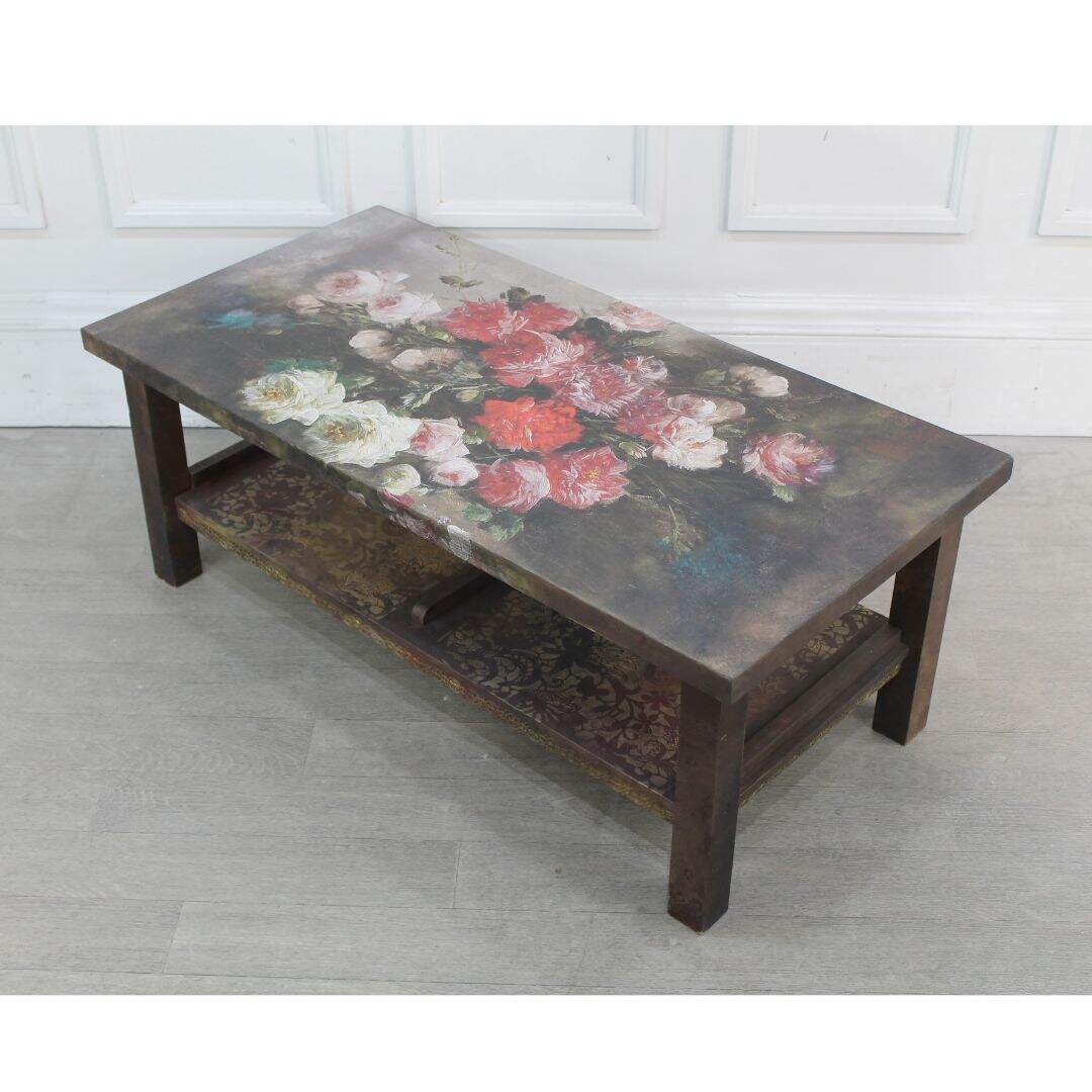 floral coffee table