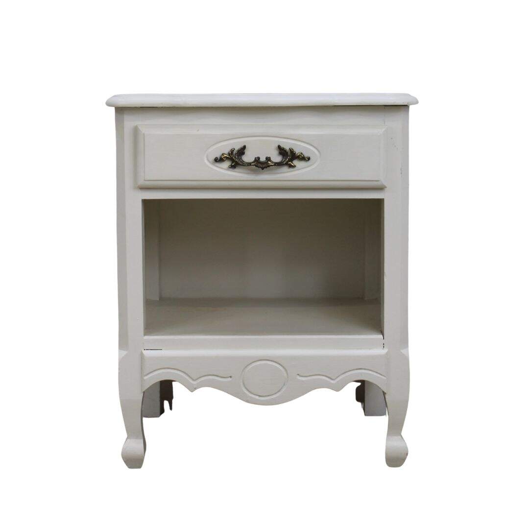 french provincial night table, unpainted