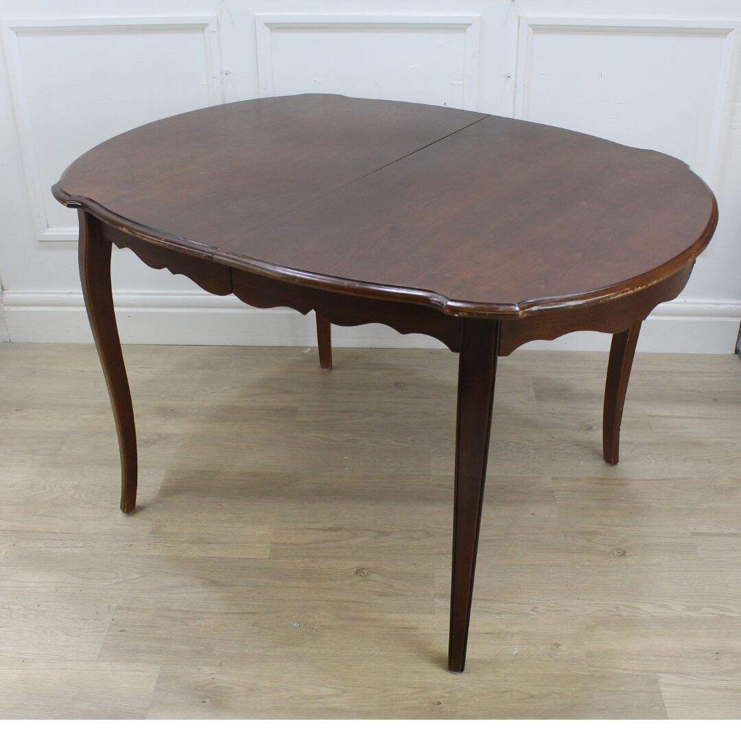french provincial oval dining table, unpainted
