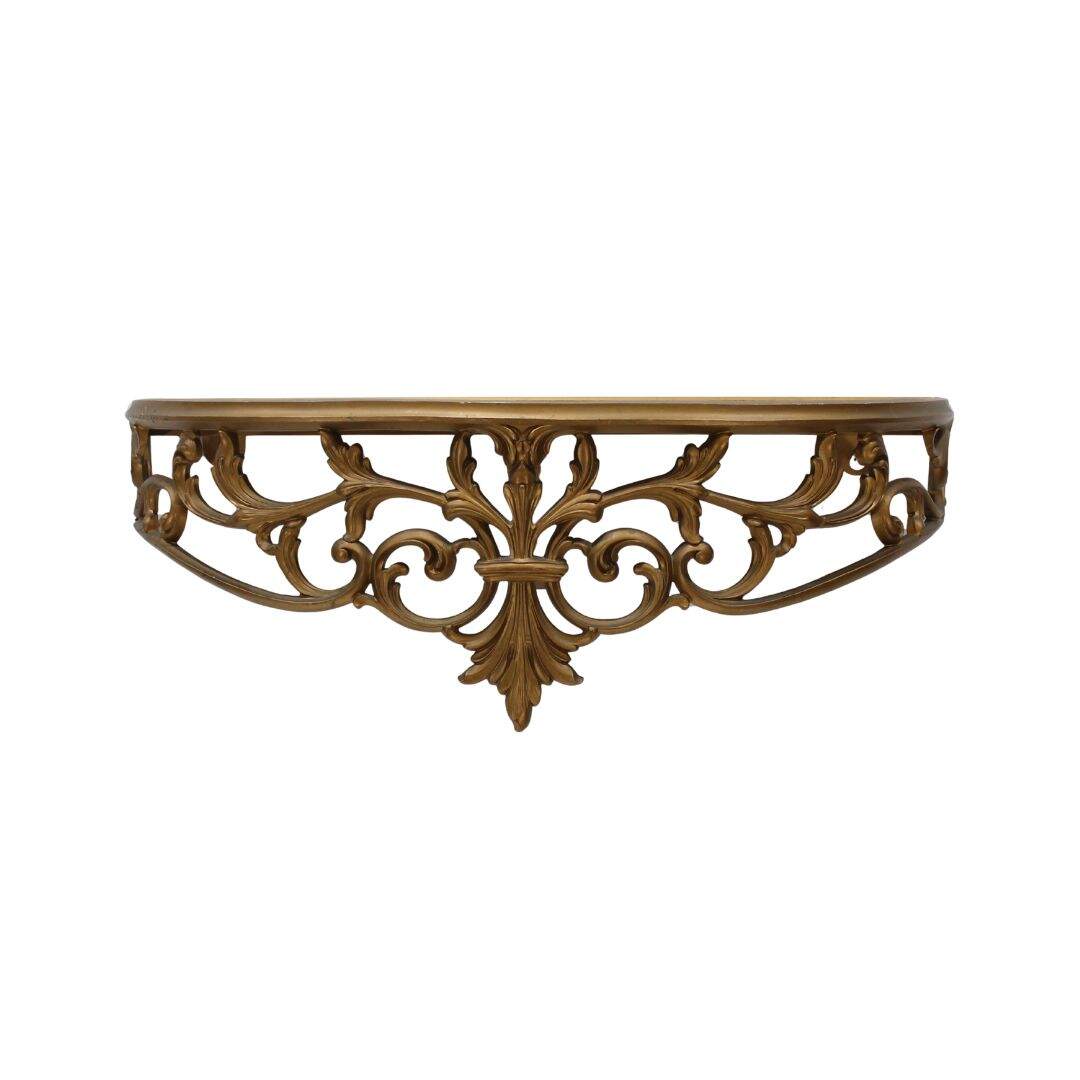 gold ornate wall shelf