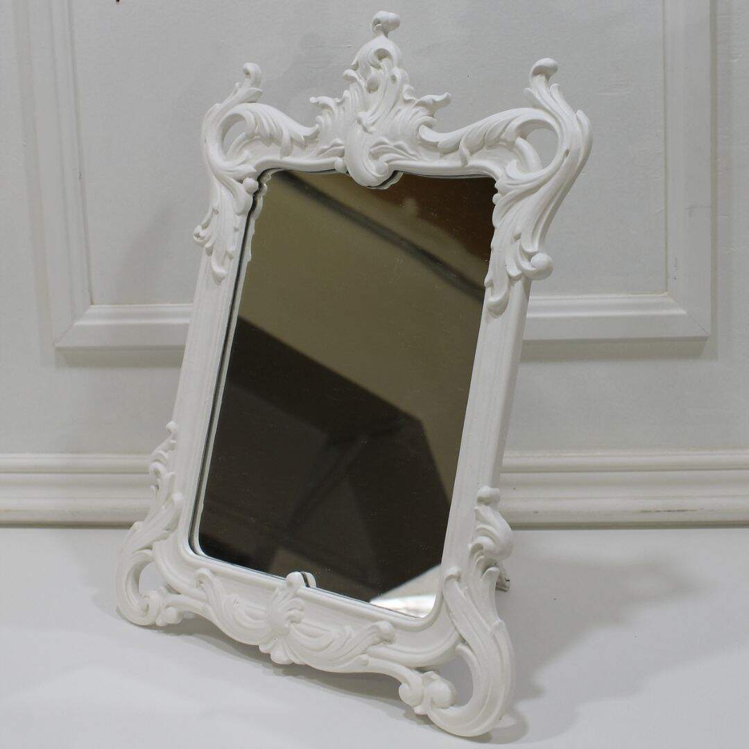 Ornate table top mirror