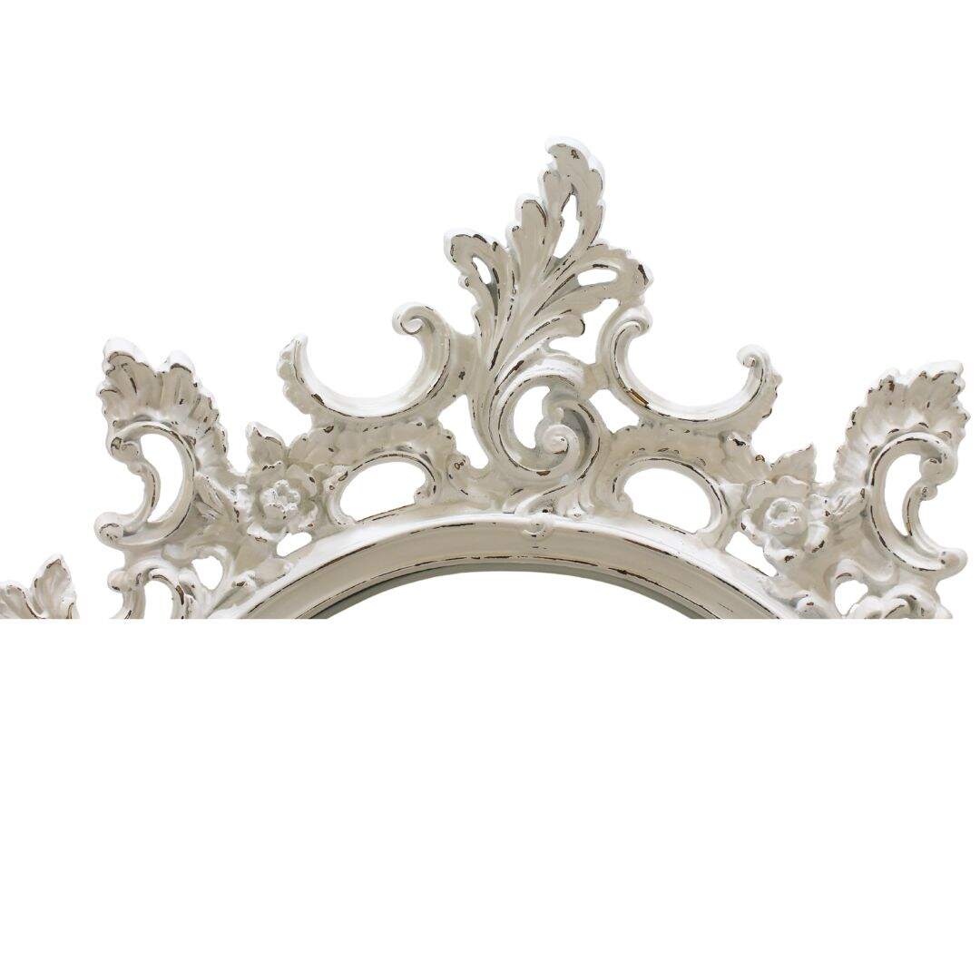 Ornate oval mirror