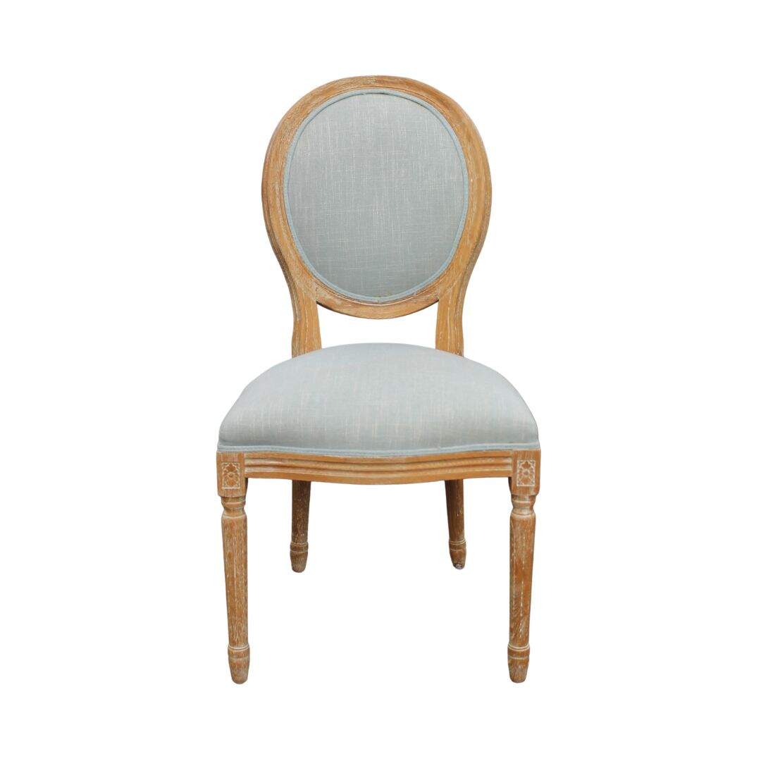 Oval back dining chair, unfinished