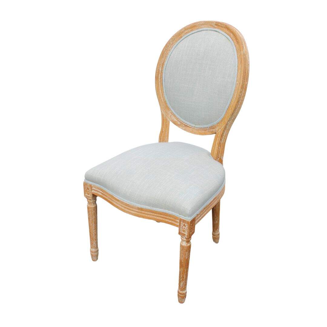 Oval back dining chair, unfinished