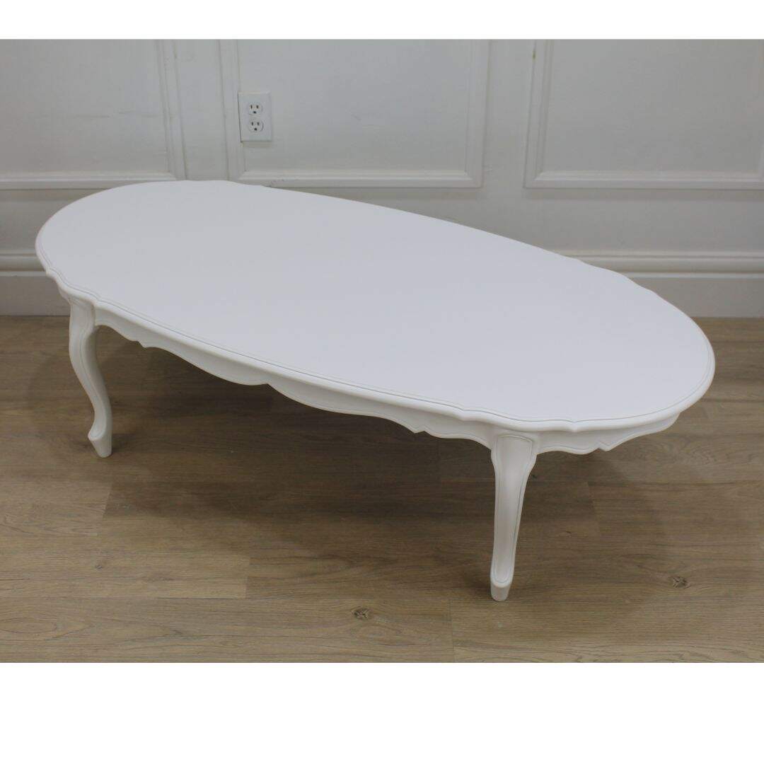 french provincial oval coffee table