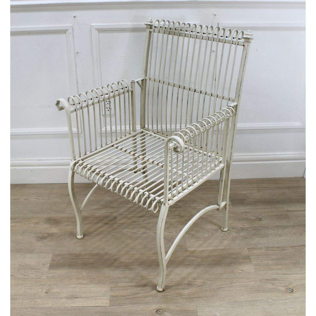 pair of aluminum outdoor chairs,