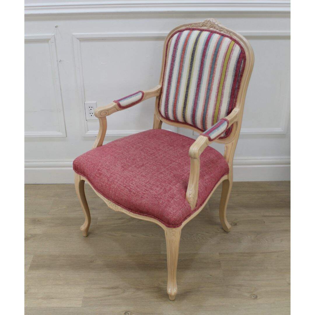 pair bergere chairs, unfinished