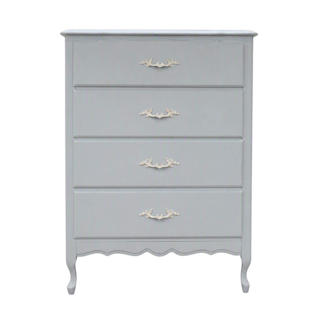 Pale blue French provincial dresser