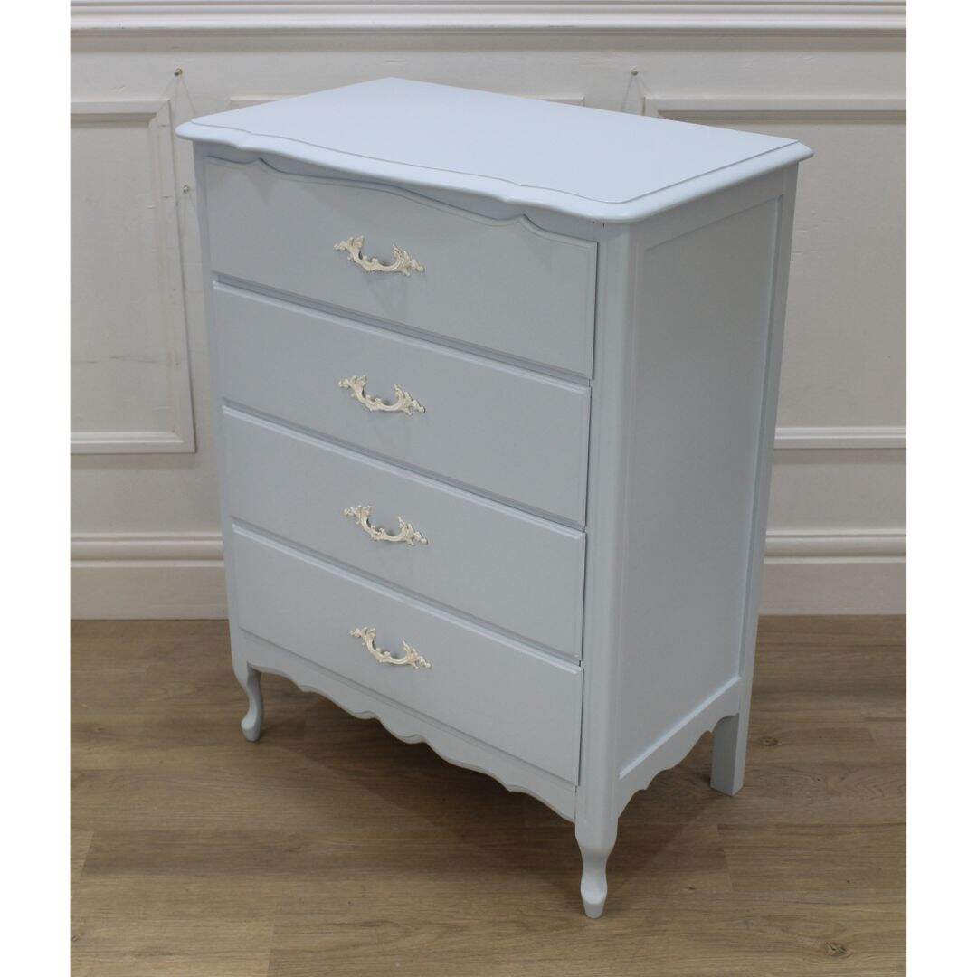 Pale blue French provincial dresser