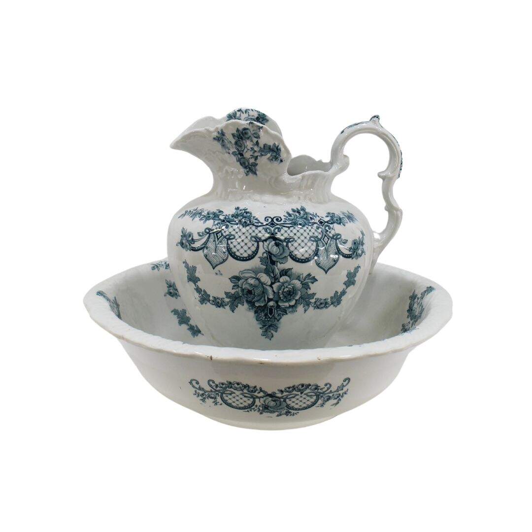 antique pitcher and bowl set from England