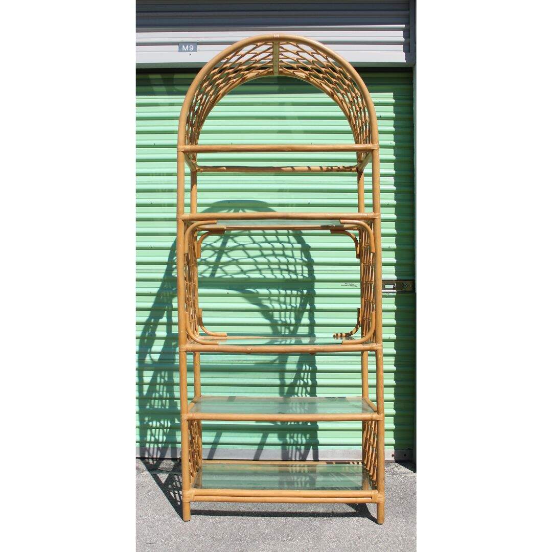 rattan etagere