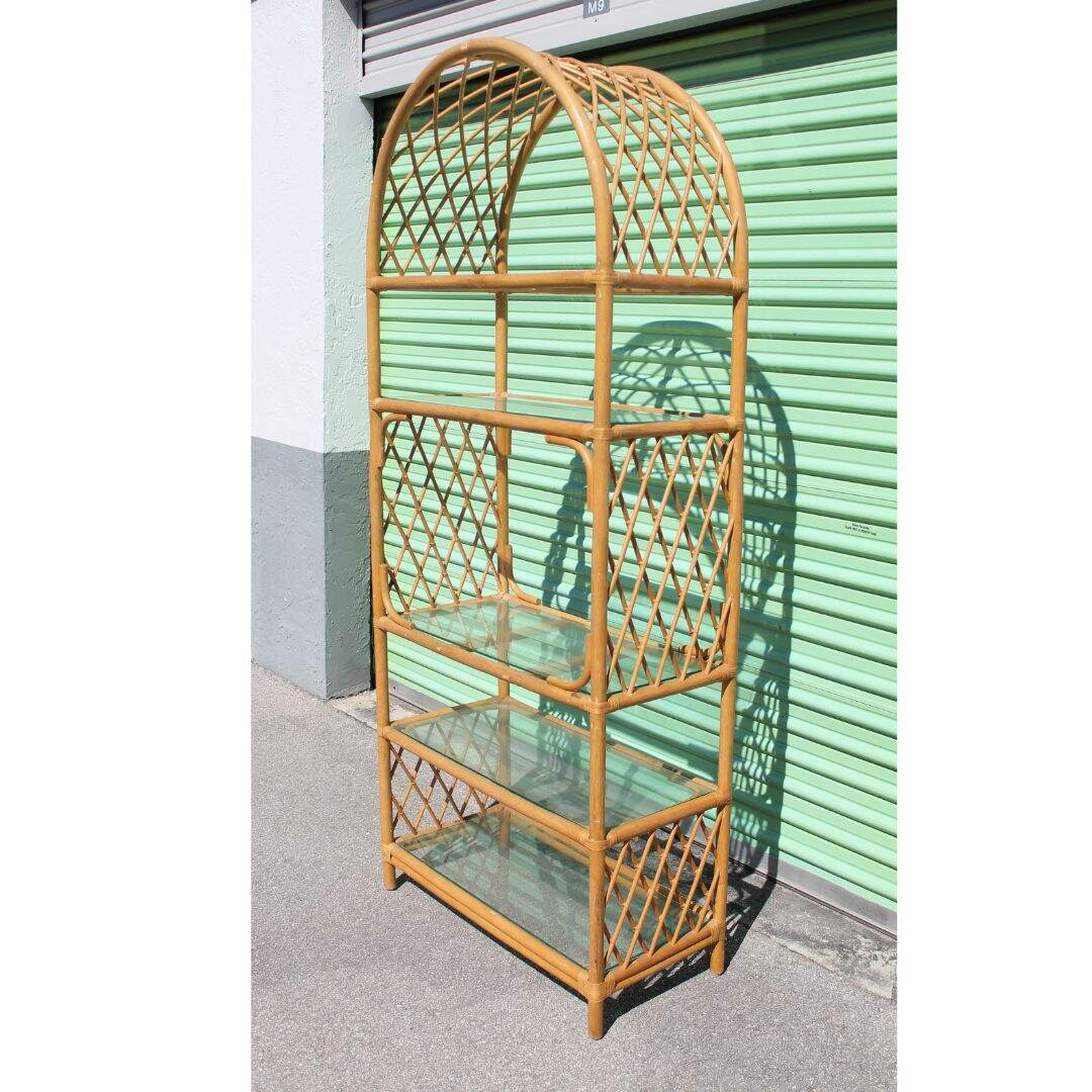 rattan etagere