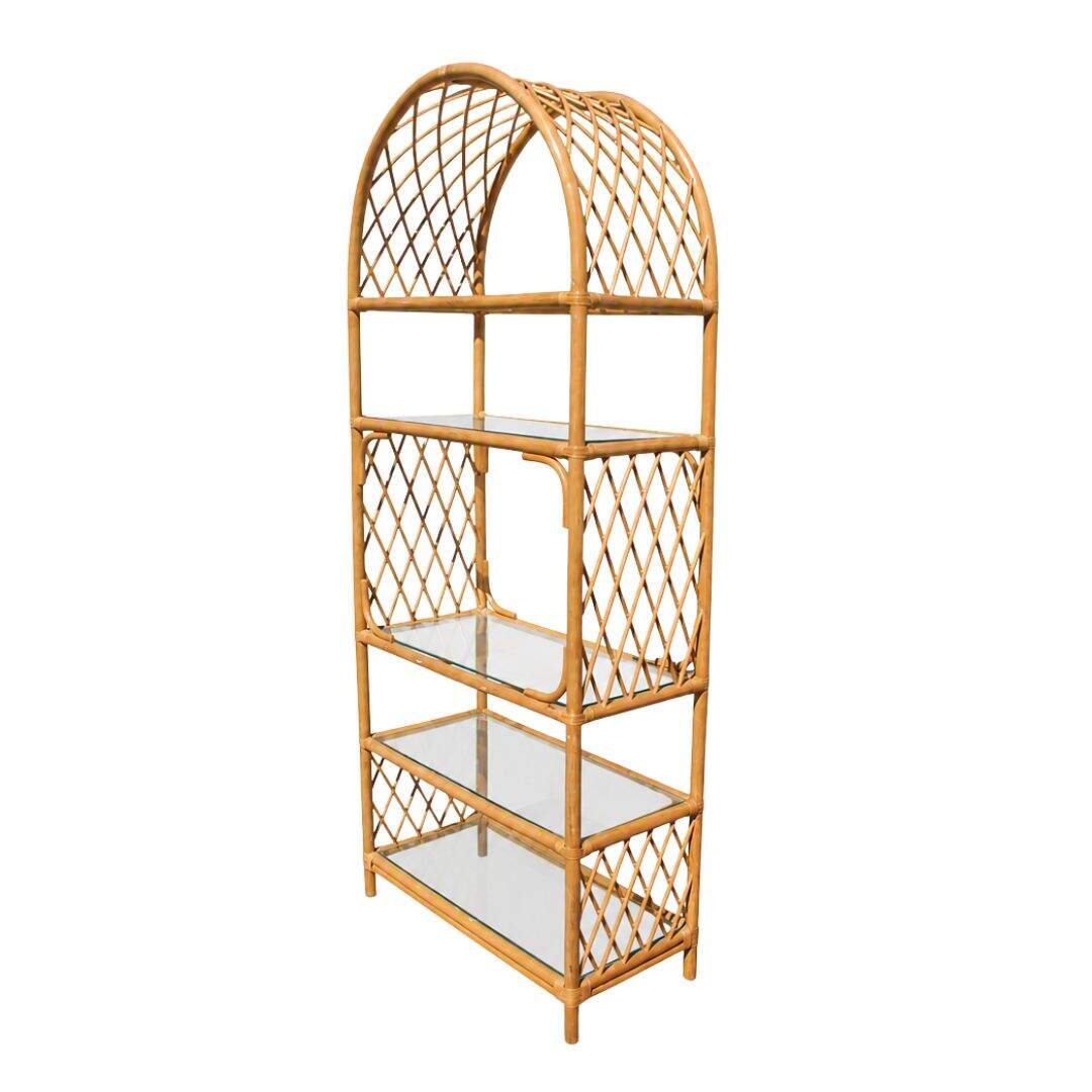 rattan etagere