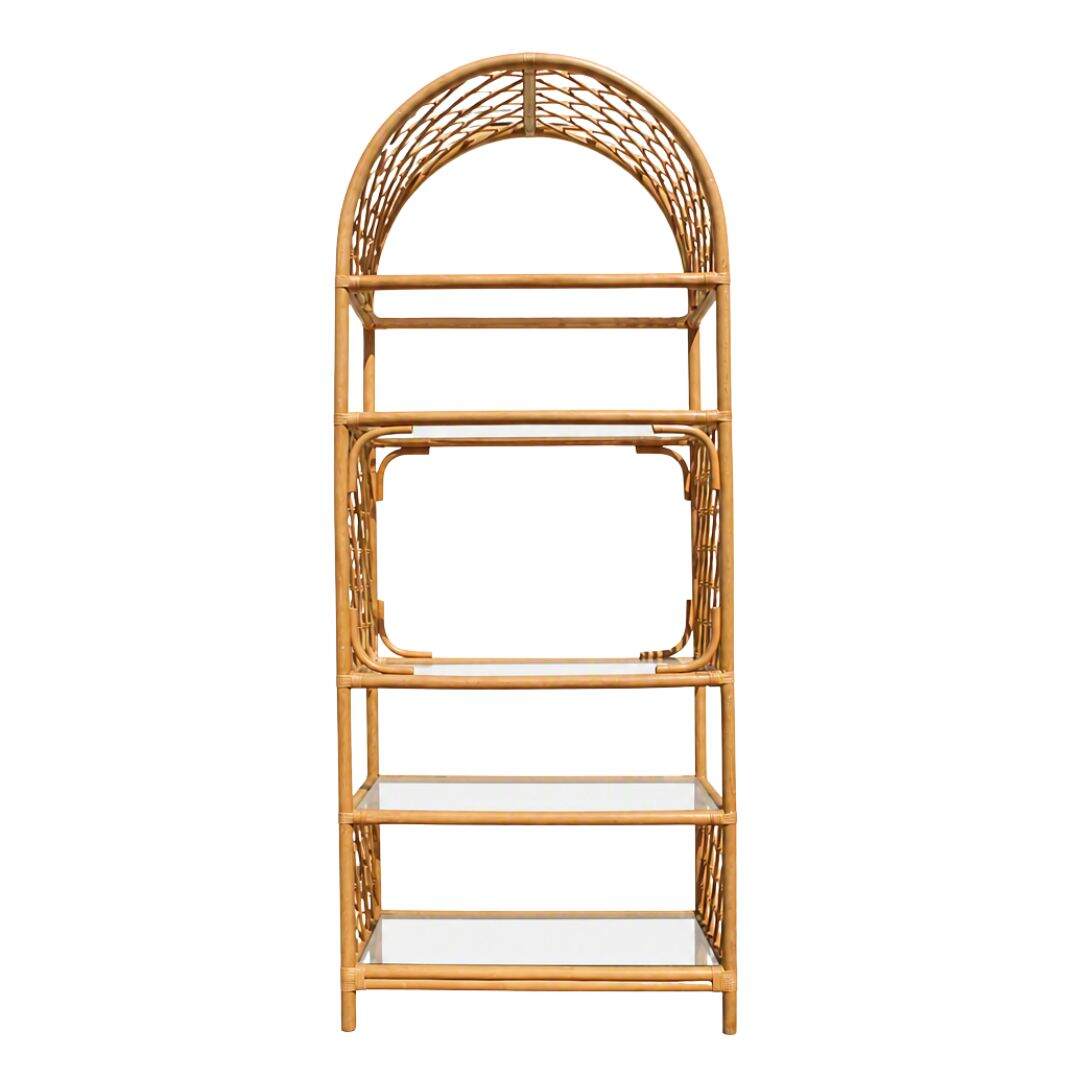 rattan etagere
