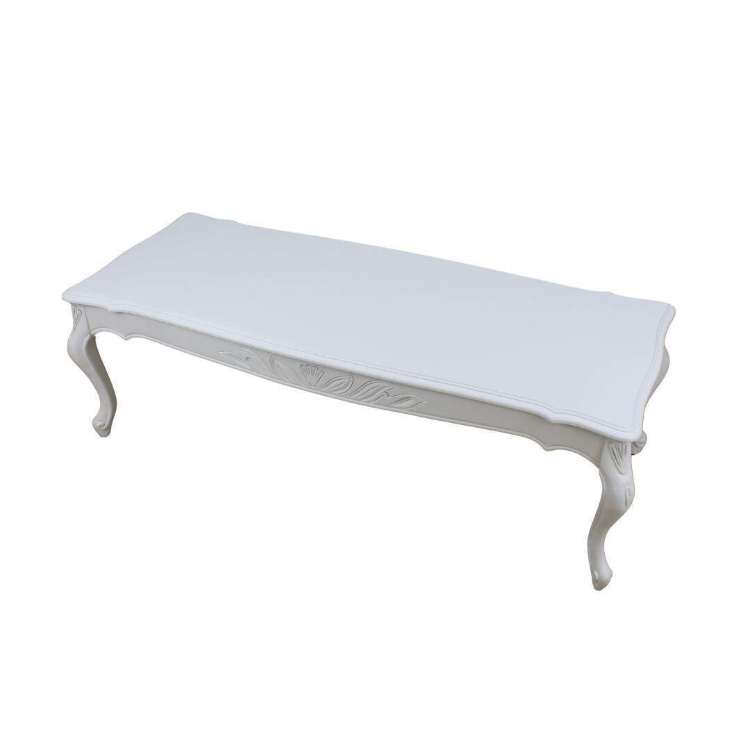 rectangular French provincial coffee table