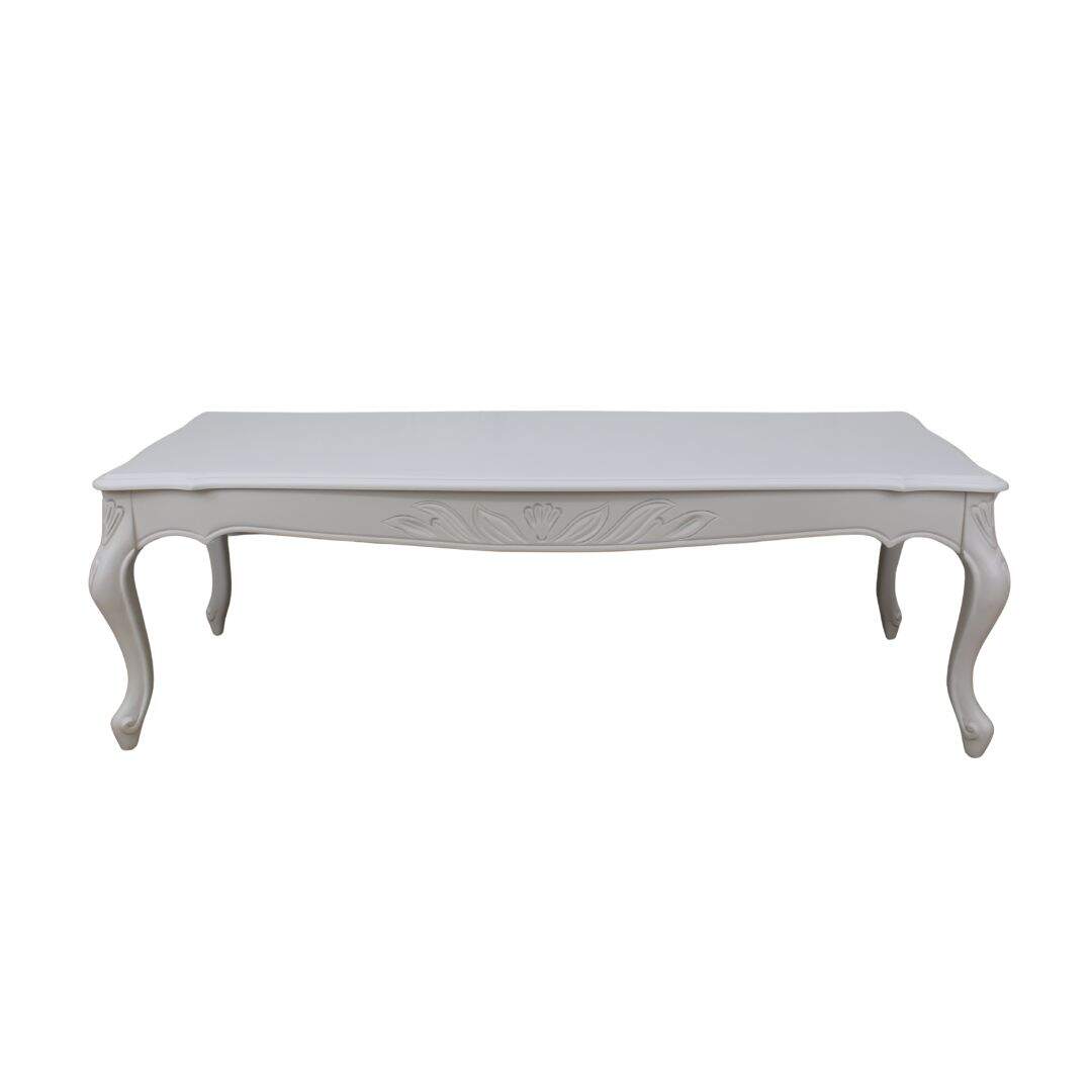 rectangular French provincial coffee table