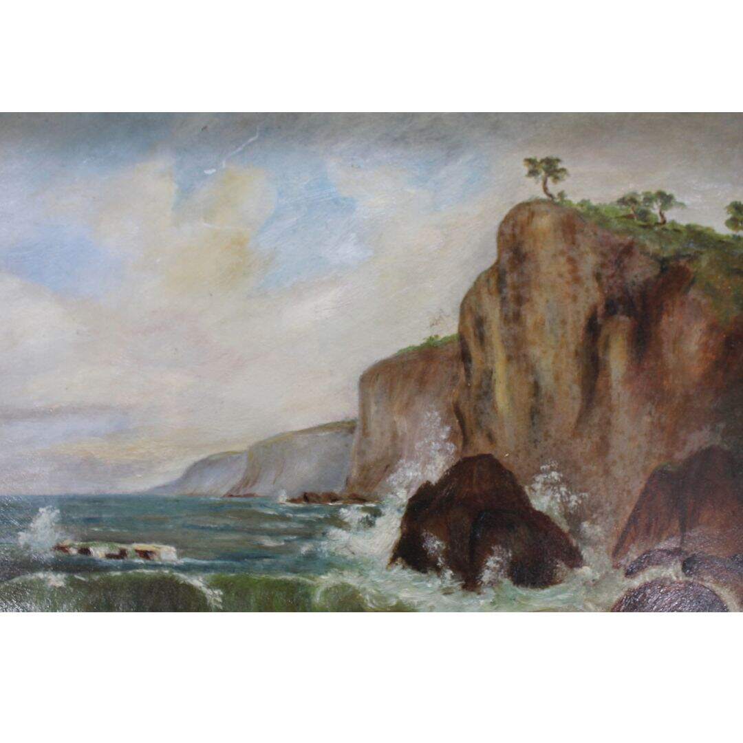 vintage seascape painting