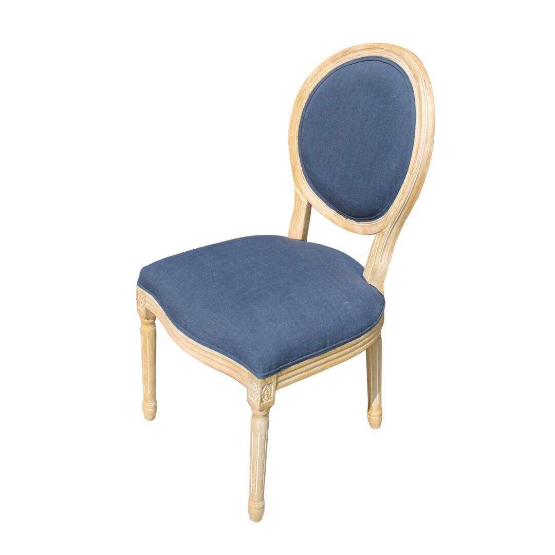 set of 6 oval back dining chairs