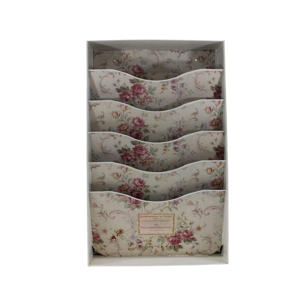 shabby chic metal mail holder