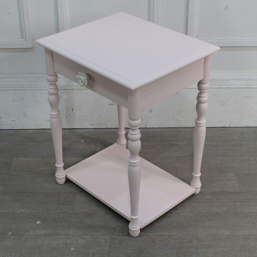 Small pink side table