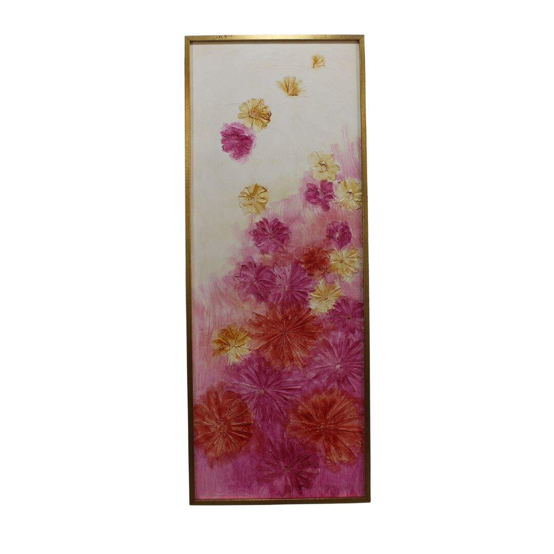 tall narrow floral painting