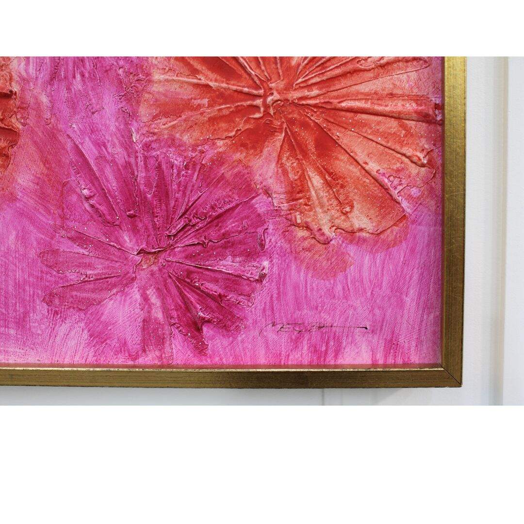 tall narrow floral painting