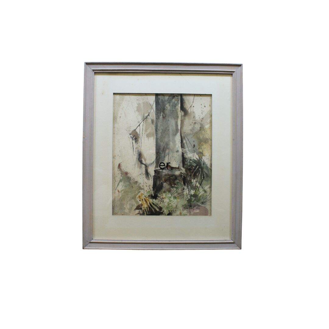 water colour painting of bamboo